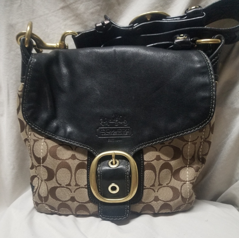Coach Medium Interwoven Jacquard Purse
